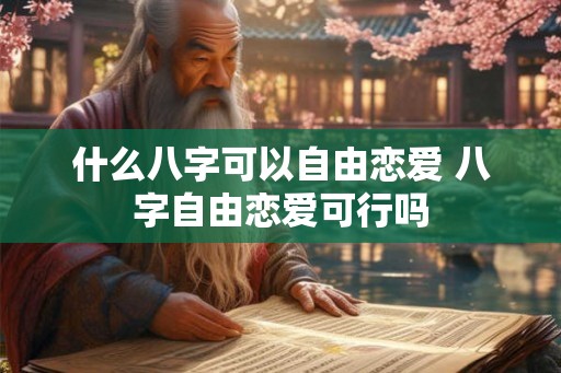 什么八字可以自由恋爱 八字自由恋爱可行吗