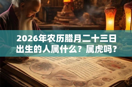 2026年农历腊月二十三日出生的人属什么？属虎吗？