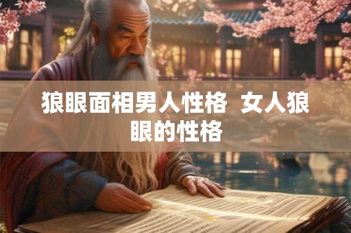狼眼面相男人性格  女人狼眼的性格