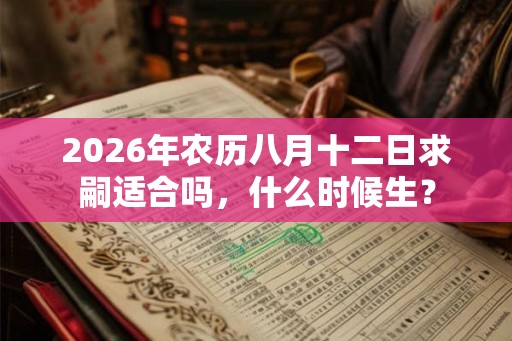 2026年农历八月十二日求嗣适合吗，什么时候生？