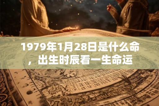 1979年1月28日是什么命，出生时辰看一生命运