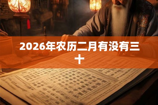 2026年农历二月有没有三十