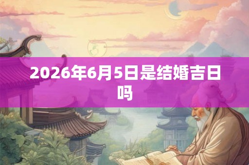 2026年6月5日是结婚吉日吗