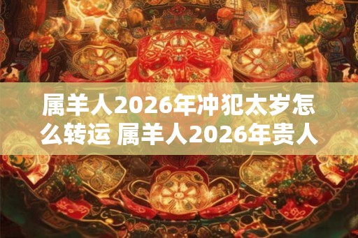 属羊人2026年冲犯太岁怎么转运 属羊人2026年贵人是什么生肖 属羊人2026年冲犯太岁怎么转运 属羊人2026年贵人是什么生肖