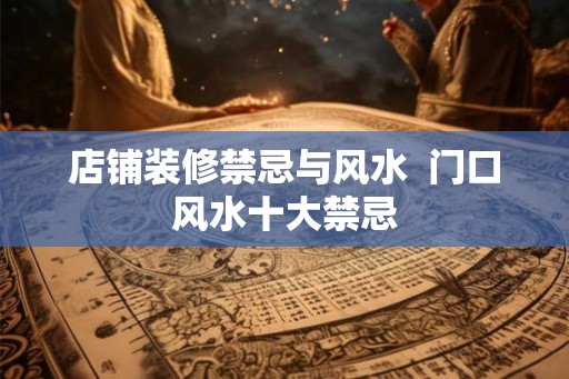 店铺装修禁忌与风水  门口风水十大禁忌