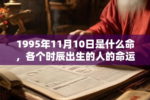 1995年11月10日是什么命，各个时辰出生的人的命运