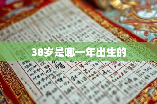 38岁是哪一年出生的