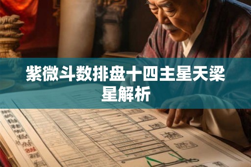 紫微斗数排盘十四主星天梁星解析