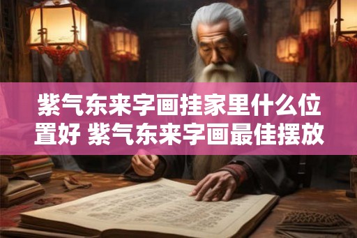 紫气东来字画挂家里什么位置好 紫气东来字画最佳摆放位置在哪