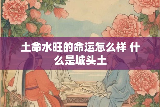 土命水旺的命运怎么样 什么是城头土 土命水旺的命运怎么样 什么是城头土