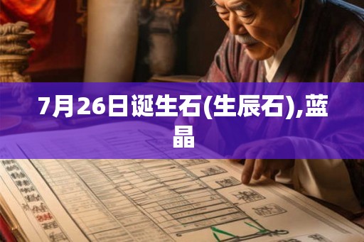 7月26日诞生石(生辰石),蓝晶