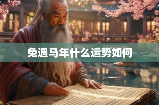 兔遇马年什么运势如何 兔遇马年什么运势如何