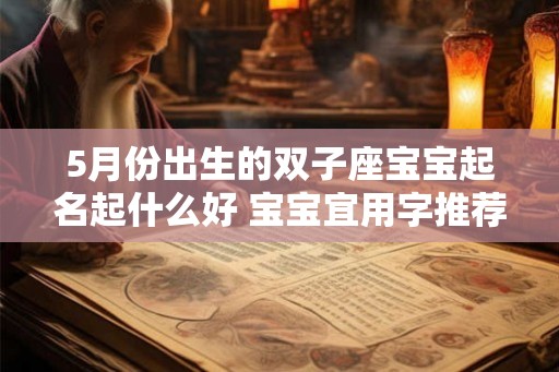 5月份出生的双子座宝宝起名起什么好 宝宝宜用字推荐