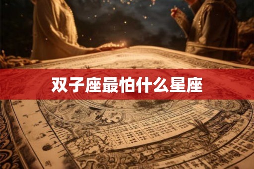 双子座最怕什么星座
