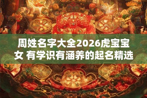 周姓名字大全2026虎宝宝女 有学识有涵养的起名精选