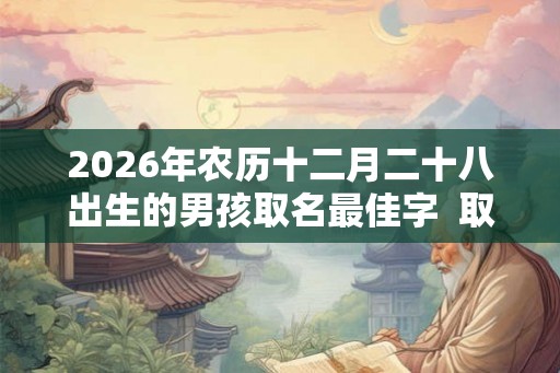 2026年农历十二月二十八出生的男孩取名最佳字 取什么名字好 2026年农历十二月二十八出生的男孩取名最佳字 取什么名字好