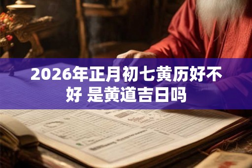 2026年正月初七黄历好不好 是黄道吉日吗