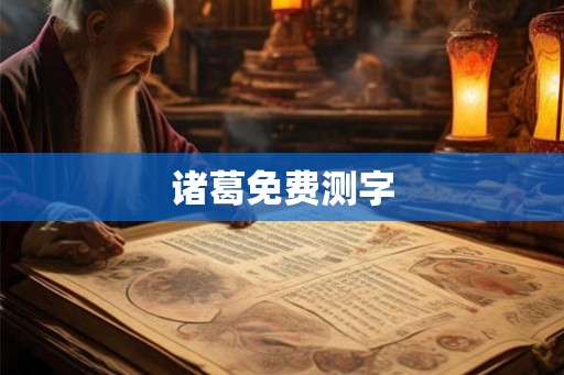 诸葛免费测字