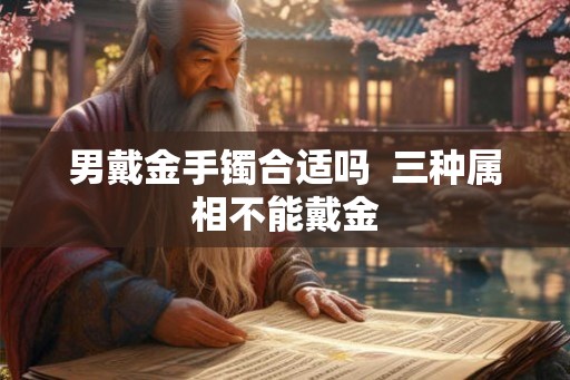 男戴金手镯合适吗  三种属相不能戴金