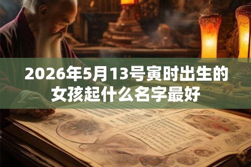 2026年5月13号寅时出生的女孩起什么名字最好