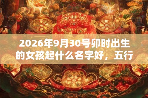 2026年9月30号卯时出生的女孩起什么名字好,五行属什么 2026年9月30号卯时出生的女孩起什么名字好,五行属什么