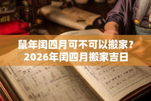 鼠年闰四月可不可以搬家?2026年闰四月搬家吉日 鼠年闰四月可不可以搬家?2026年闰四月搬家吉日
