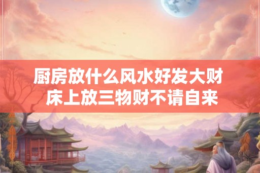 厨房放什么风水好发大财  床上放三物财不请自来