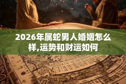 2026年属蛇男人婚姻怎么样,运势和财运如何