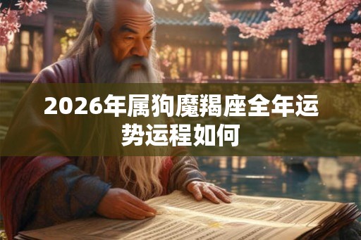 2026年属狗魔羯座全年运势运程如何
