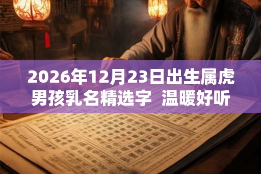 2026年12月23日出生属虎男孩乳名精选字  温暖好听的乳名