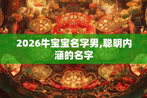 2026牛宝宝名字男,聪明内涵的名字
