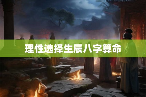 理性选择生辰八字算命