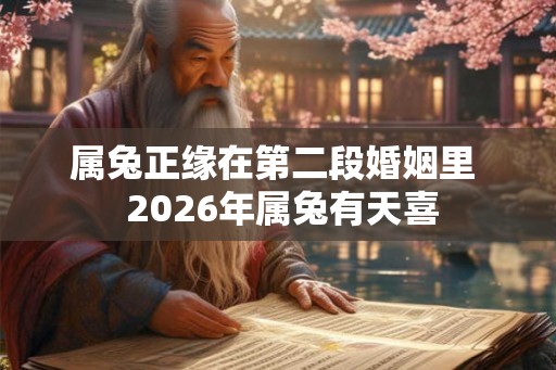 属兔正缘在第二段婚姻里  2026年属兔有天喜