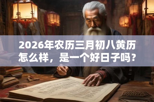 2026年农历三月初八黄历怎么样，是一个好日子吗？