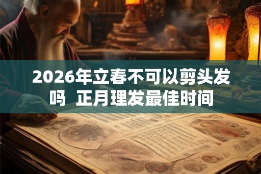 2026年立春不可以剪头发吗  正月理发最佳时间