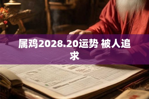 属鸡2028.20运势 被人追求