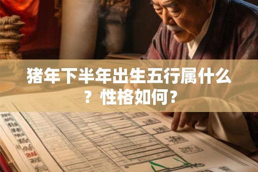 猪年下半年出生五行属什么?性格如何? 猪年下半年出生五行属什么?性格如何?