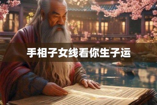 手相子女线看你生子运 手相子女线看你生子运