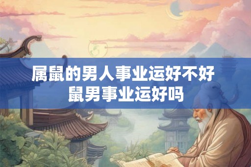 属鼠的男人事业运好不好 鼠男事业运好吗 属鼠的男人事业运好不好 鼠男事业运好吗
