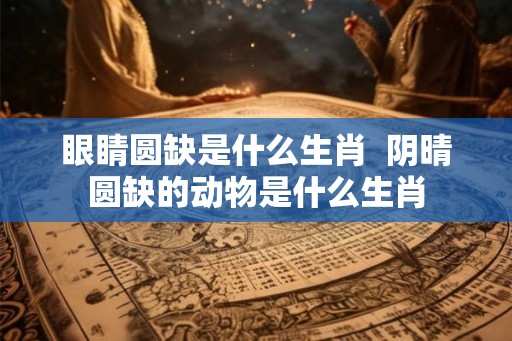 眼睛圆缺是什么生肖  阴晴圆缺的动物是什么生肖
