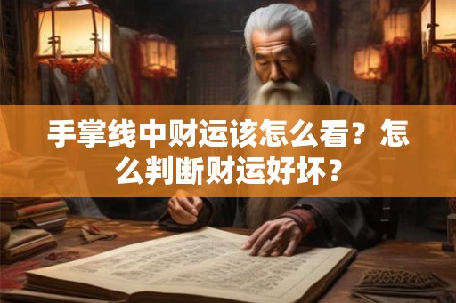 手掌线中财运该怎么看？怎么判断财运好坏？