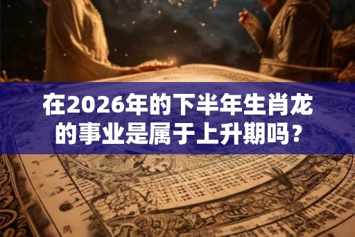 在2026年的下半年生肖龙的事业是属于上升期吗？