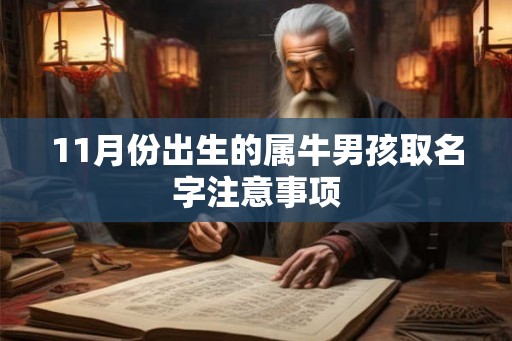 11月份出生的属牛男孩取名字注意事项