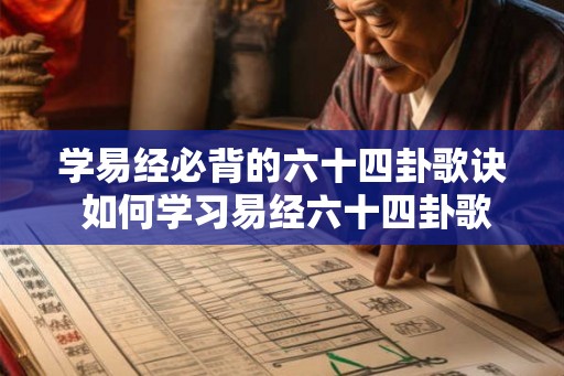 学易经必背的六十四卦歌诀 如何学习易经六十四卦歌诀