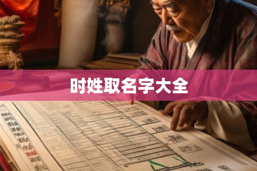 时姓取名字大全