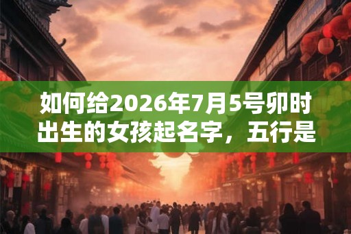 如何给2026年7月5号卯时出生的女孩起名字,五行是什么? 如何给2026年7月5号卯时出生的女孩起名字,五行是什么?