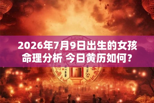 2026年7月9日出生的女孩命理分析 今日黄历如何？
