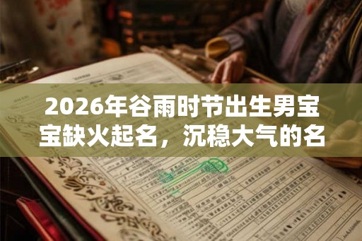 2026年谷雨时节出生男宝宝缺火起名，沉稳大气的名字推荐