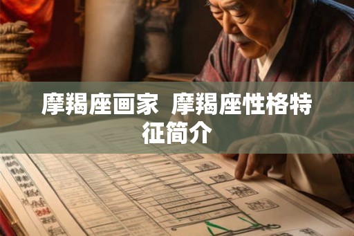 摩羯座画家  摩羯座性格特征简介
