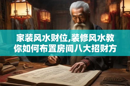 家装风水财位,装修风水教你如何布置房间八大招财方位